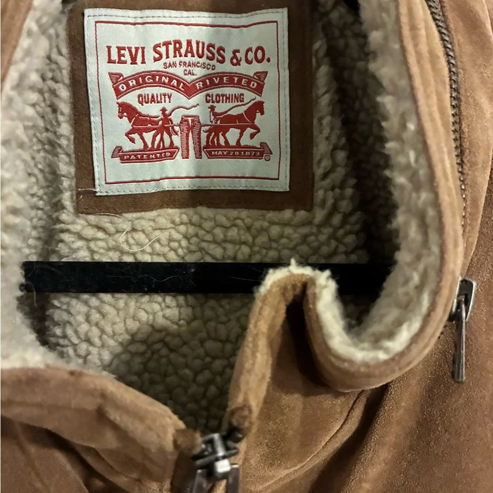 Levi's Brown Suede Bomber Jacket